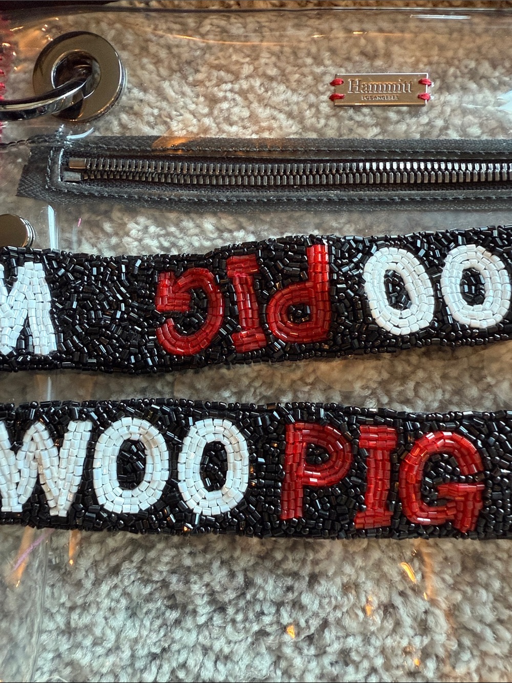 Hammitt Razorback Crossbody Bag with Black 'WOO PIG' Strap - Picture 4 of 5